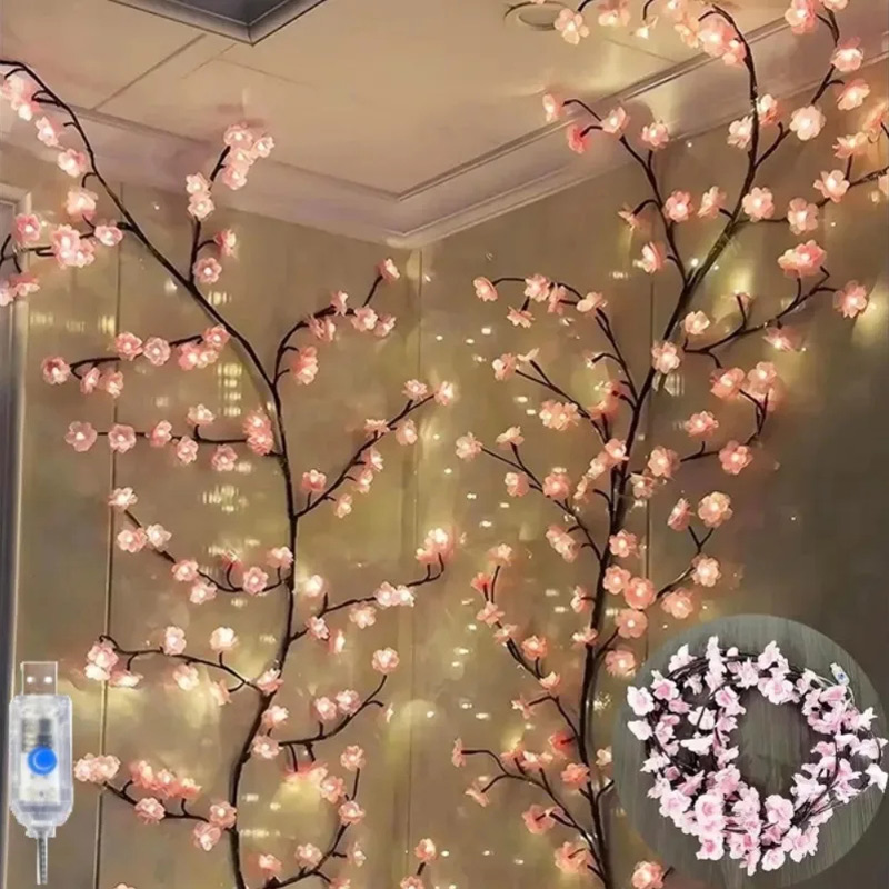 Wall Decor Lighting Tree - LED Cherry Blossom Tree Branch Wall