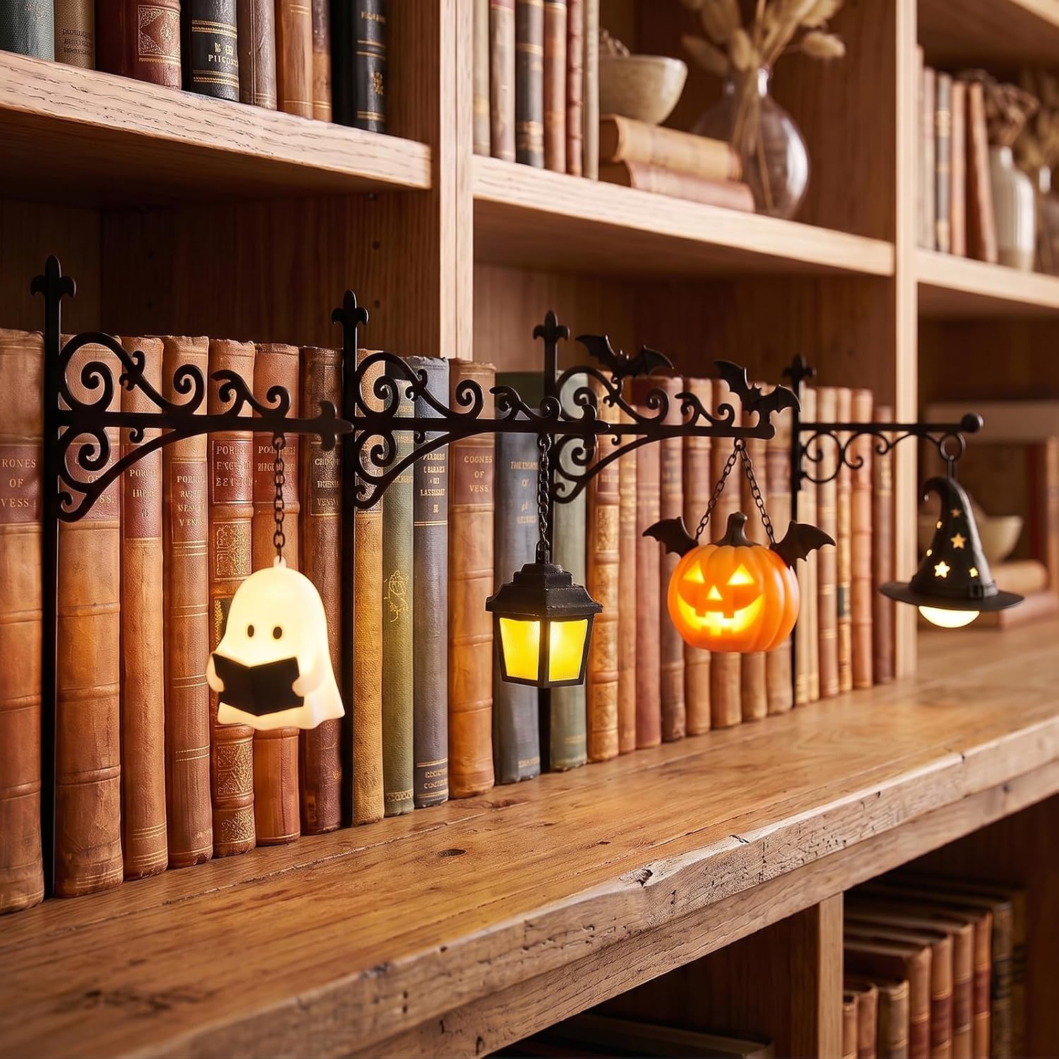 Lighting Decor Ideas - Library Lantern-Decorative Bookshelf Lighting Reading Nook