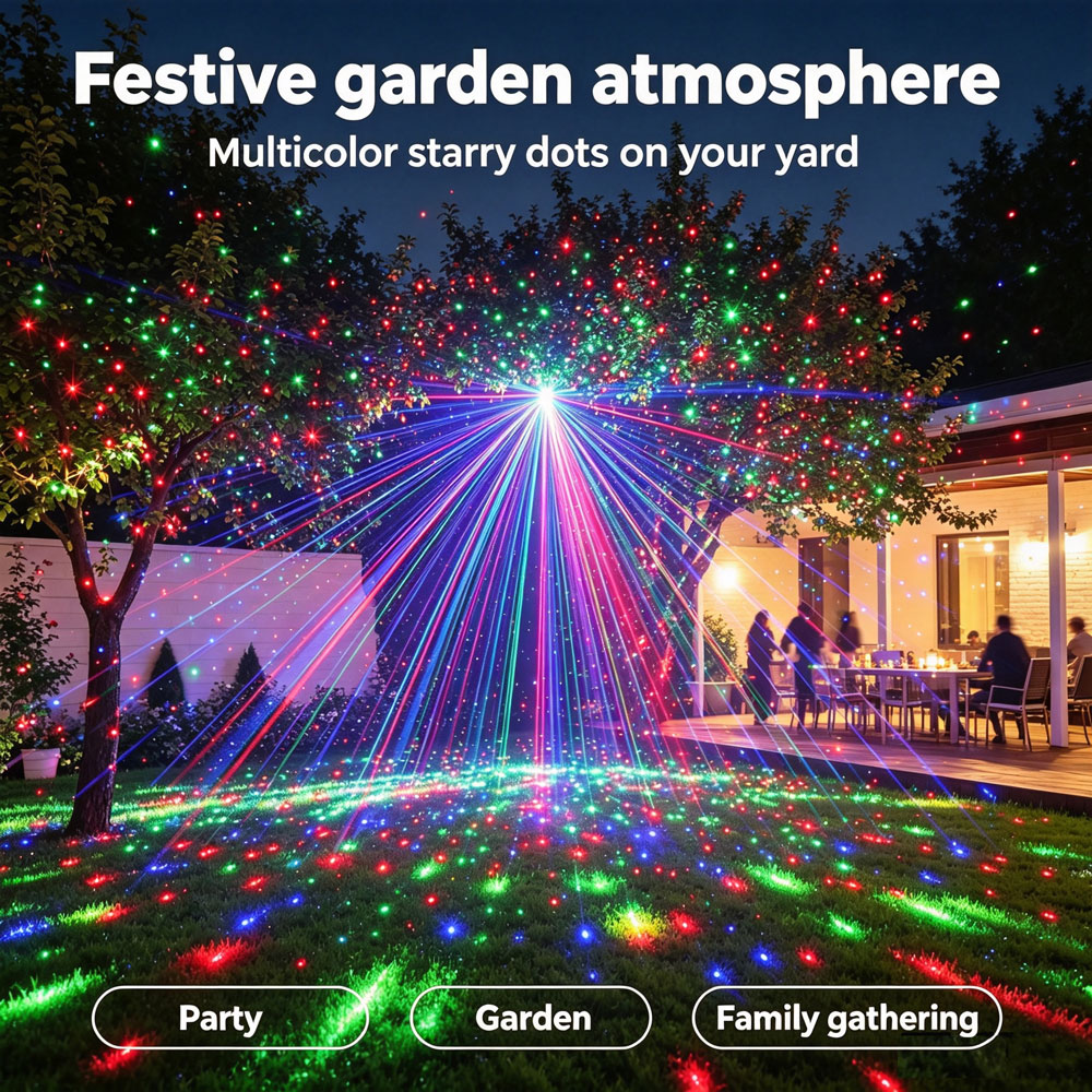 Christmas New Year RGB Laser P - Wall Decor Lighting Tree recension och pris