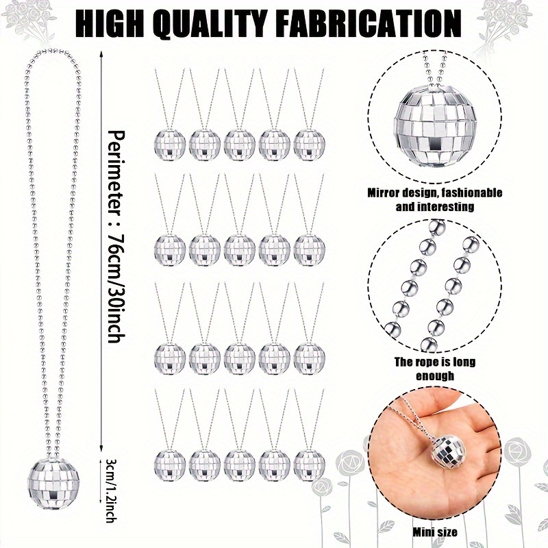 5pcs 3cm Mini Mirror Disco Bal - Disco Ball Mirror recension och pris