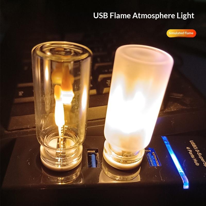 USB Flame Flickering LED Frost - Lighting Decor For Diwali recension och pris