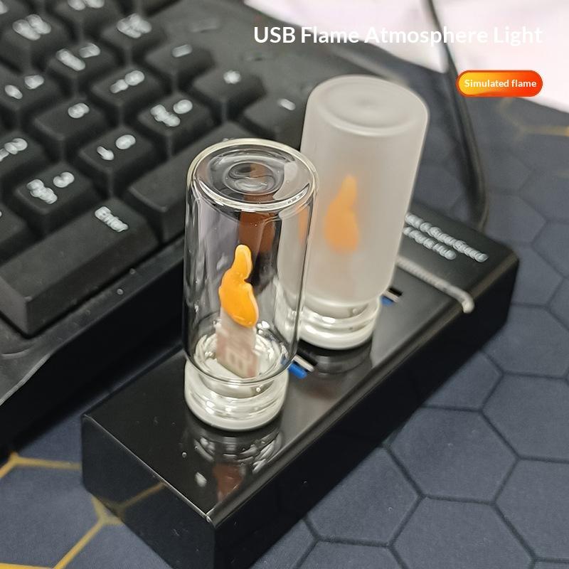 USB Flame Flickering LED Frost - Lighting Decor For Diwali recension och pris