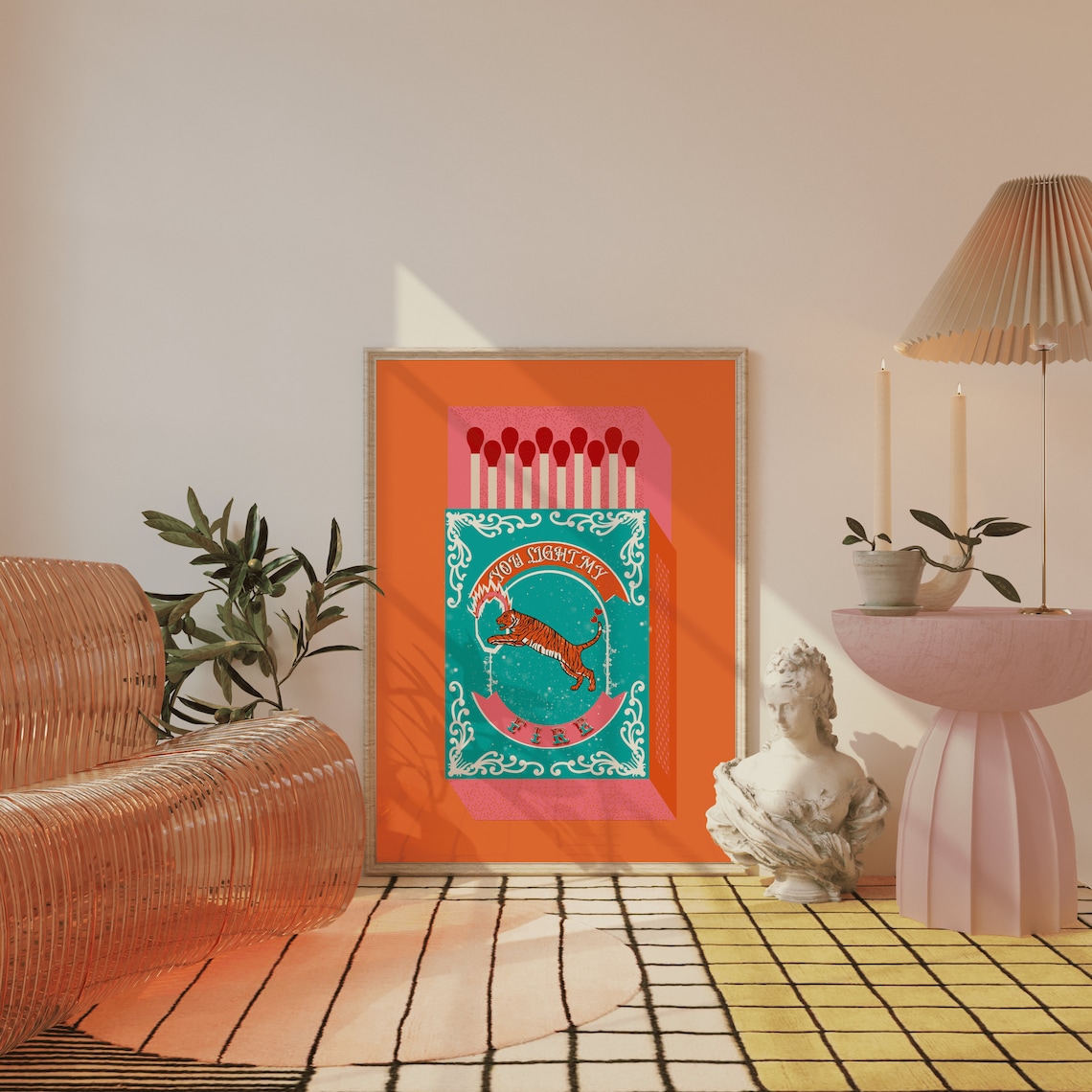You Light My Fire Orange Match - Lighting Decor Ideas recension och pris