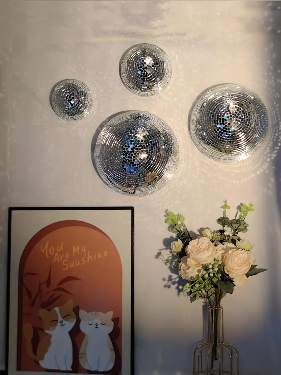 New Wall Disco Ball Mirrored D - Disco Ball Mirror recension och pris