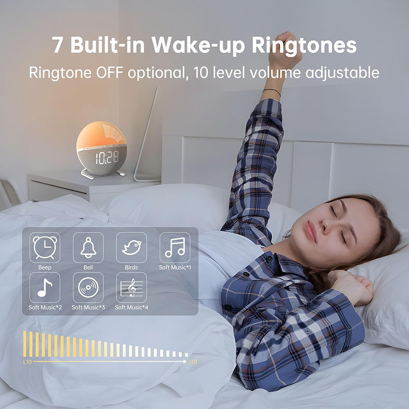 Wake Up Light Sunrise Alarm Cl - Lighting Decor Sunrise recension och pris
