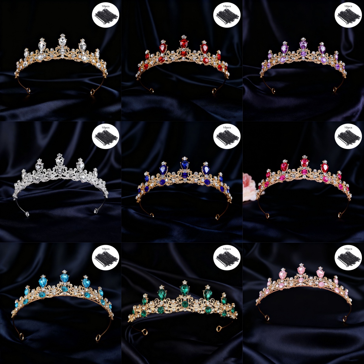 Bridal Tiara Vintage Scroll Rh - Elegant Decor & Lighting Llc recension och pris