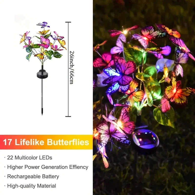 Solar LED Butterfly Garden Lig - Lighting Decor Ideas recension och pris