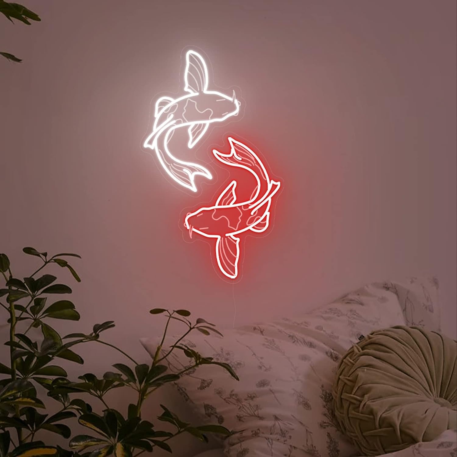 Koi Fish Neon Sign USB LED Neo - Restaurant Lighting Decoration recension och pris