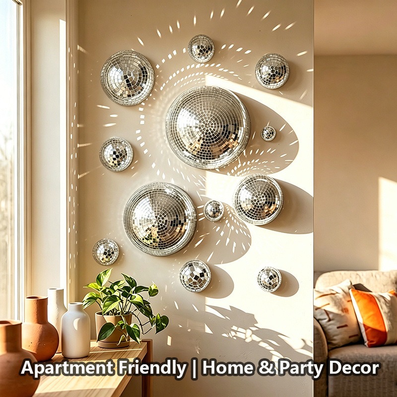 Mirrored Glass Half Sphere Dis - Disco Ball Mirror recension och pris
