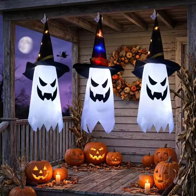 Halloween Glowing Witch Hat La - Lighting Decor For Diwali recension och pris