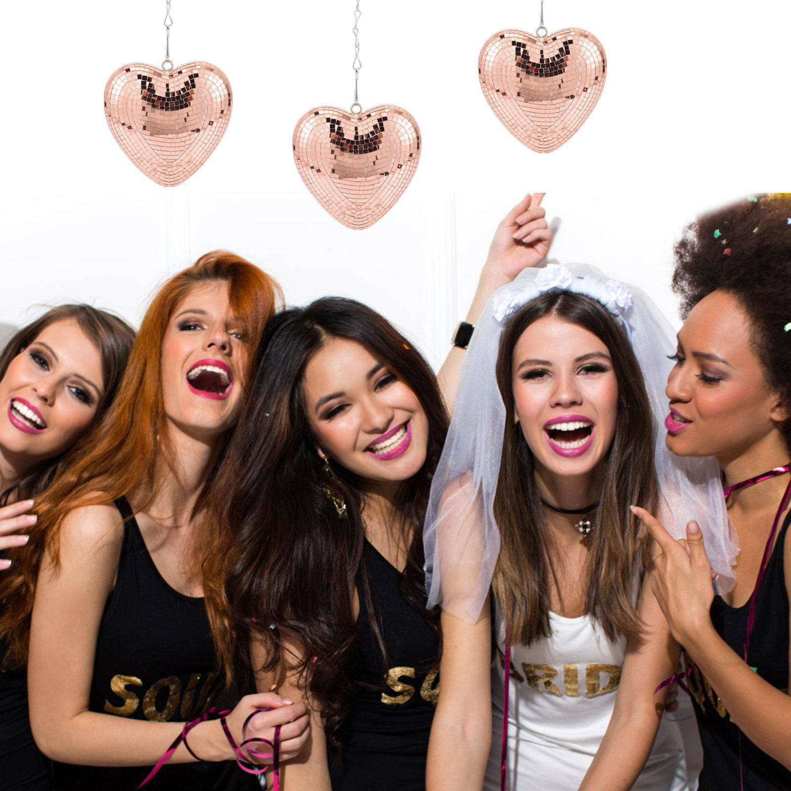 Hanging Heart Disco Ball Mirro - Disco Ball Mirror recension och pris