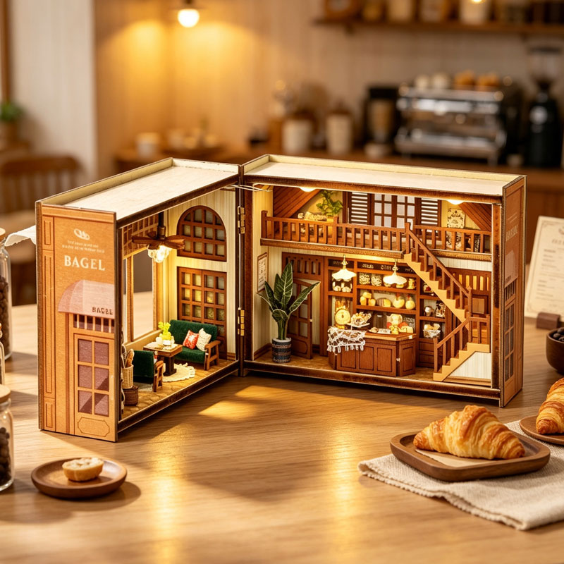 Wooden Doll House 3D Puzzle As - Lighting Decor For Diwali recension och pris