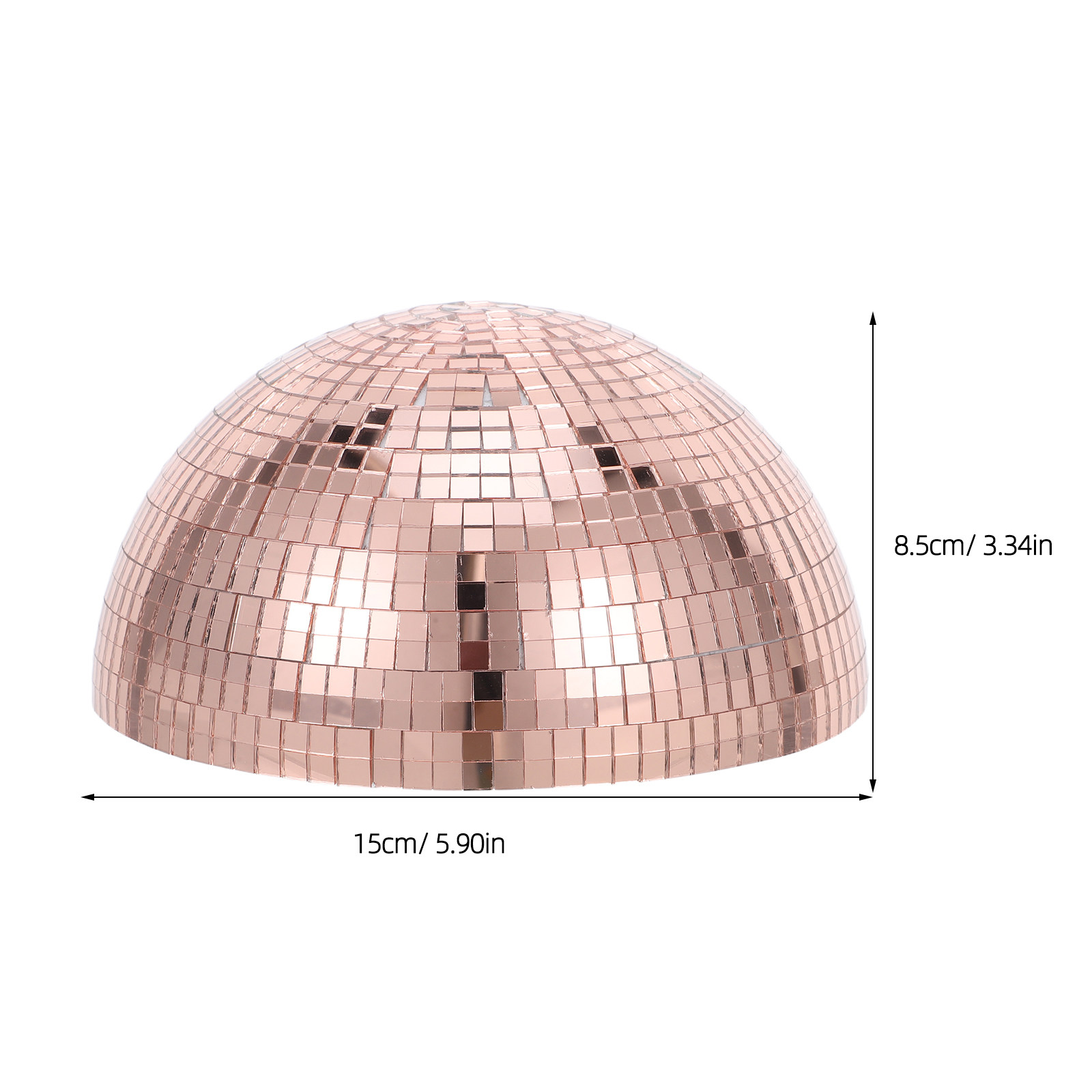 Half Garden Mirror Globe 15Cm  - Disco Ball Mirror recension och pris