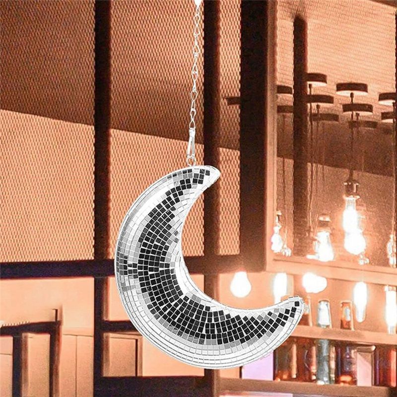 A74E-Disco Ball Moon Shape Han - Disco Ball Mirror recension och pris