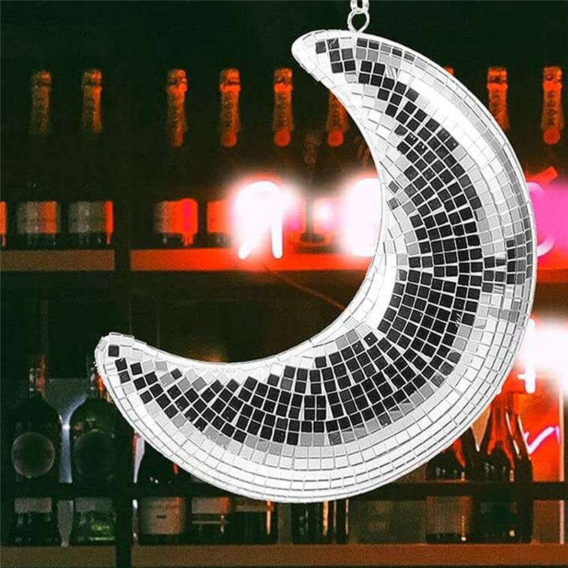 A74E-Disco Ball Moon Shape Han - Disco Ball Mirror recension och pris