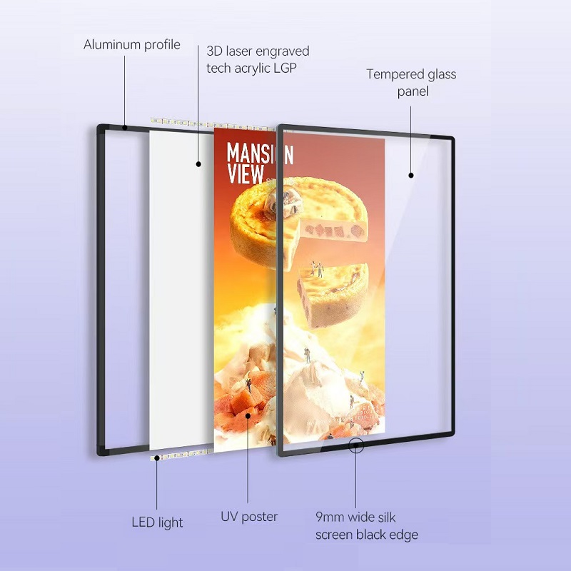 Ultra Thin LED Advertising Lig - Restaurant Lighting Decoration recension och pris