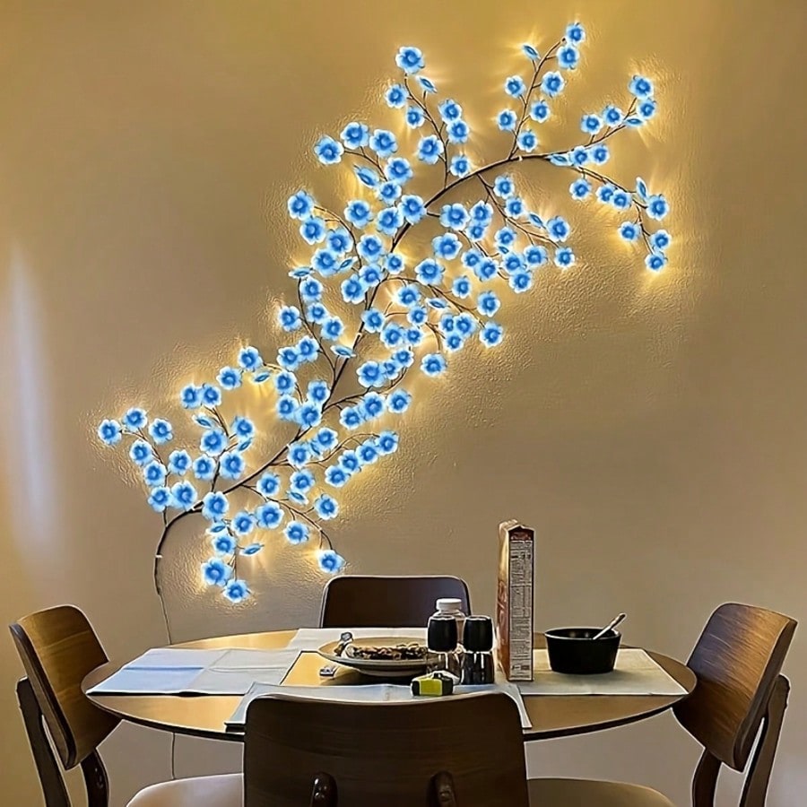 1pc 72 LEDS Blue Cherry Blosso - Wall Decor Lighting Tree recension och pris