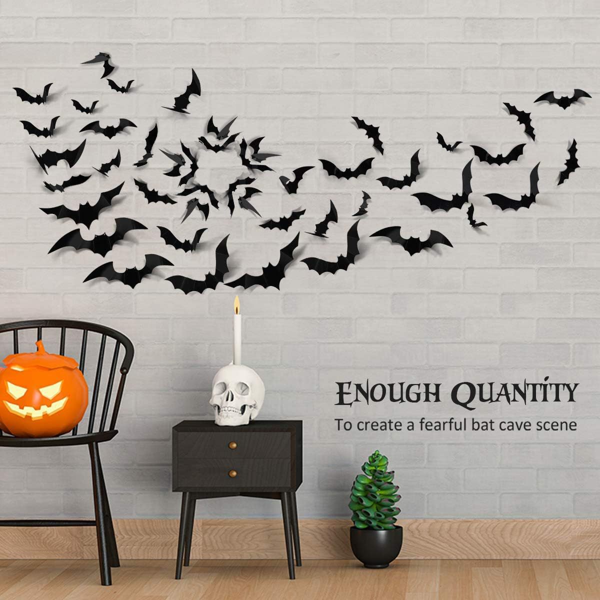 Generic 3D Bat Wall Sticker Pu - Lighting Home Decor Products recension och pris
