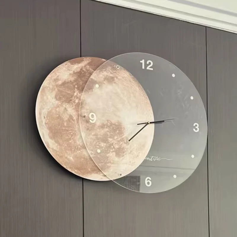 Large 3D Wall Clocks Silent Mo - Lighting Decor Sunrise recension och pris