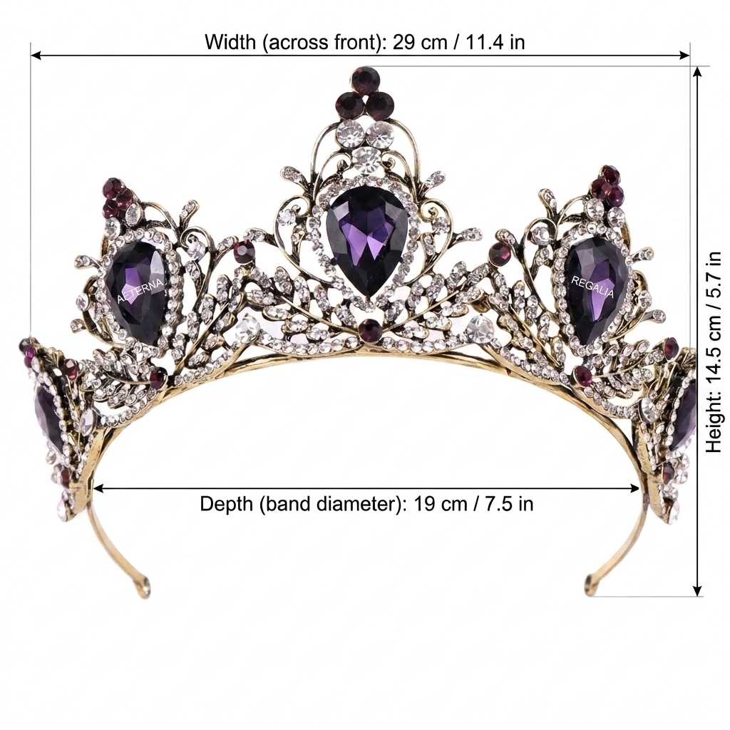 Crown Headpiece Lightweight Ba - Elegant Decor & Lighting Llc recension och pris