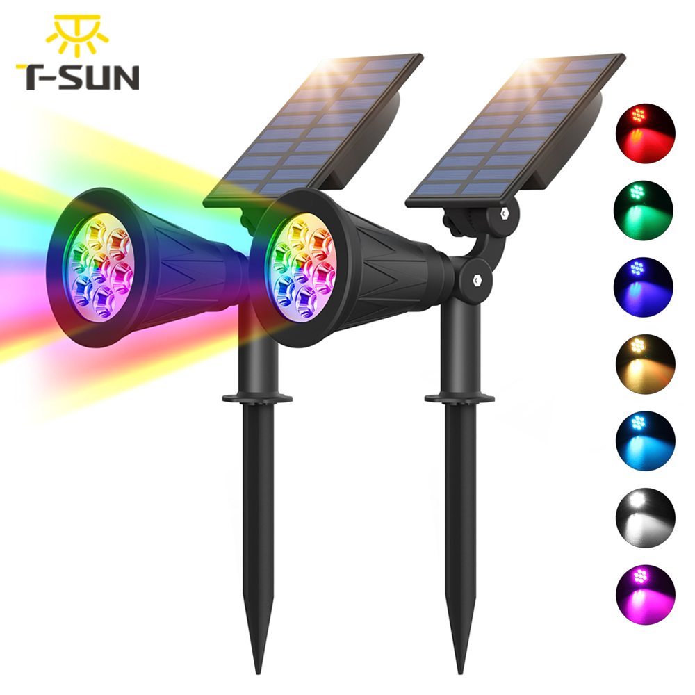 1pc/2pcs 7LED Solar Spotlight  - Lighting Decor Sunrise recension och pris