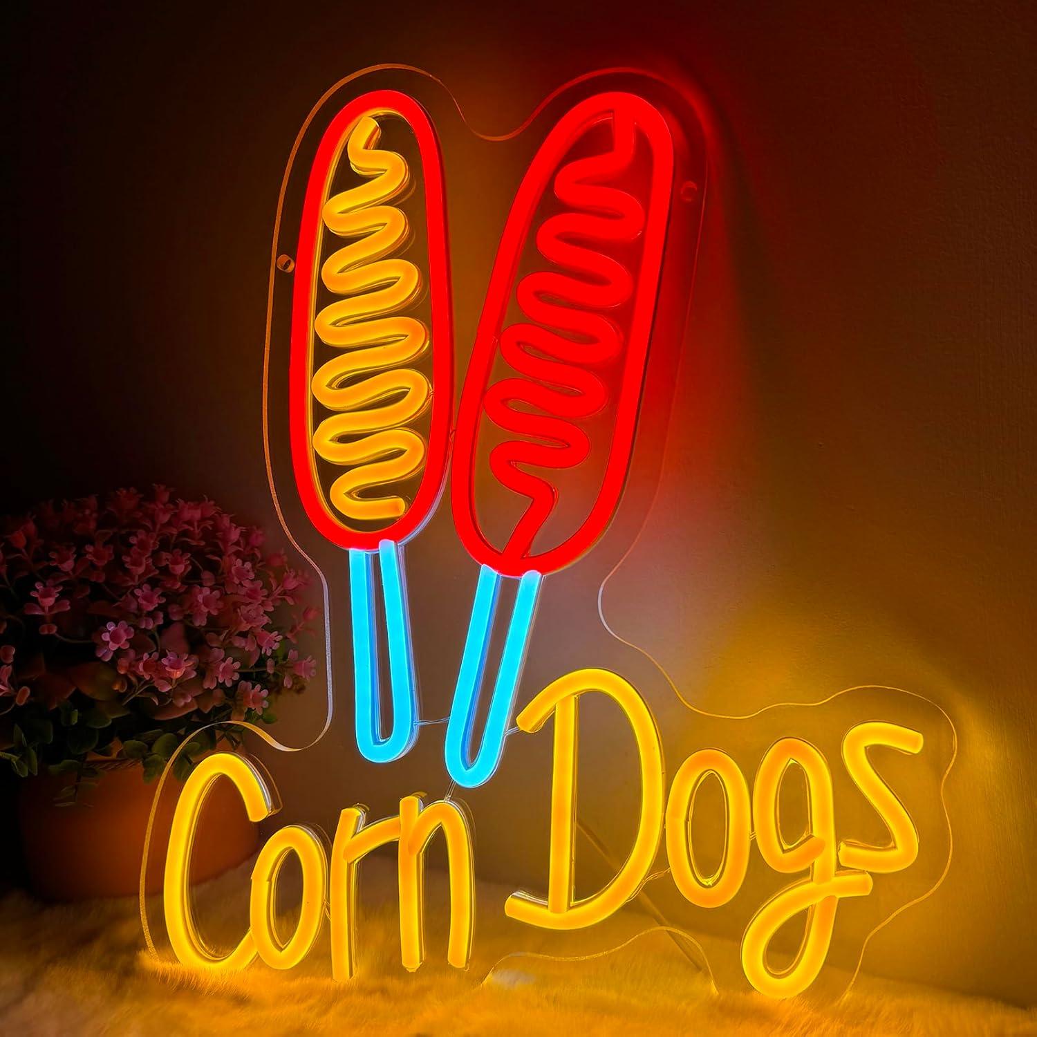 Corn Dog Neon Sign Snack USB D - Restaurant Lighting Decoration recension och pris