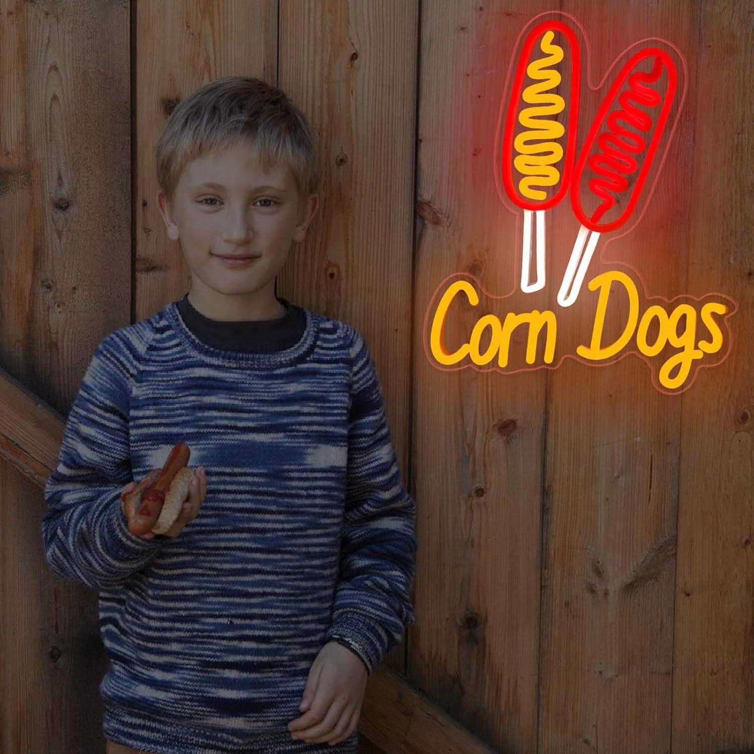 Corn Dog Neon Sign Snack USB D - Restaurant Lighting Decoration recension och pris