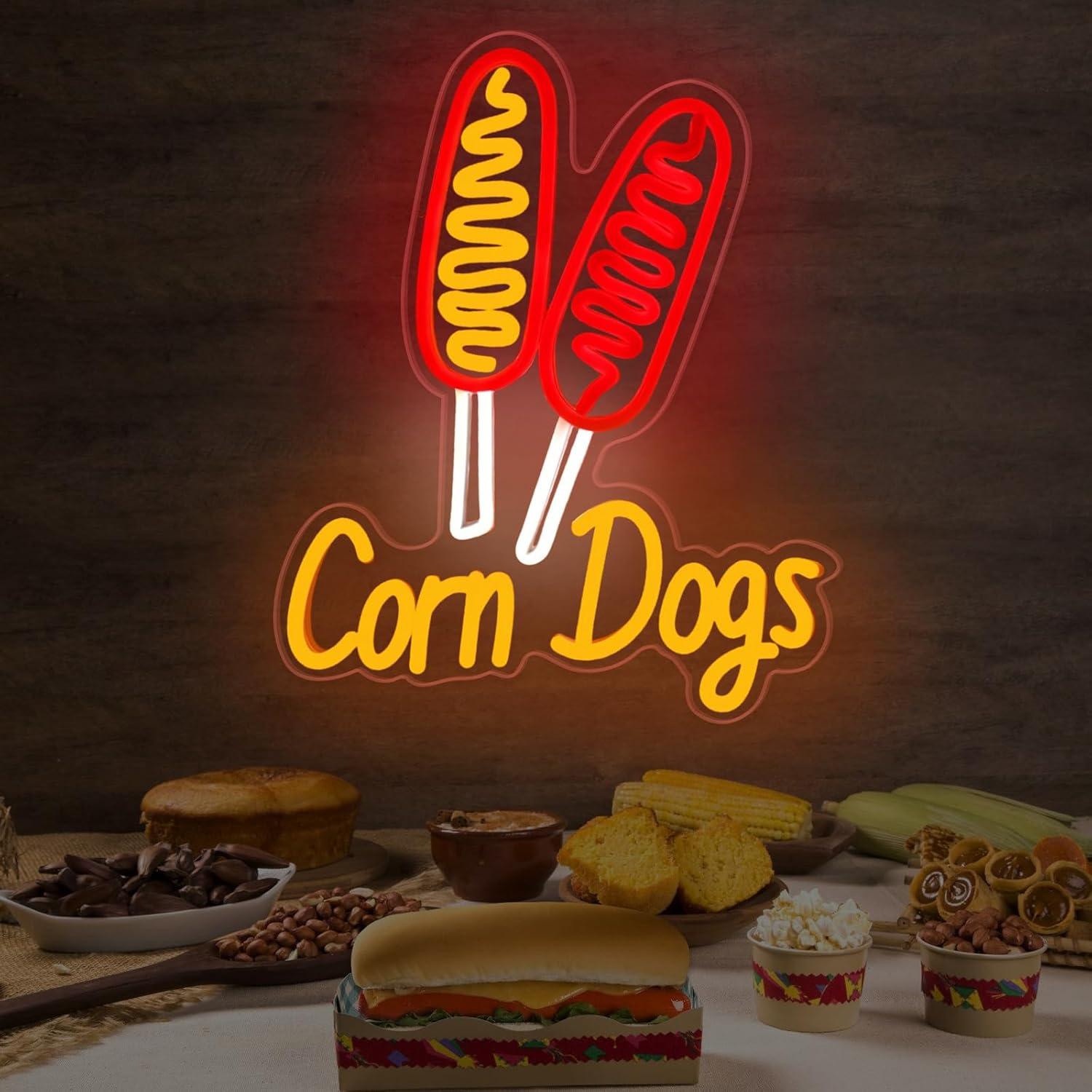 Corn Dog Neon Sign Snack USB D - Restaurant Lighting Decoration recension och pris