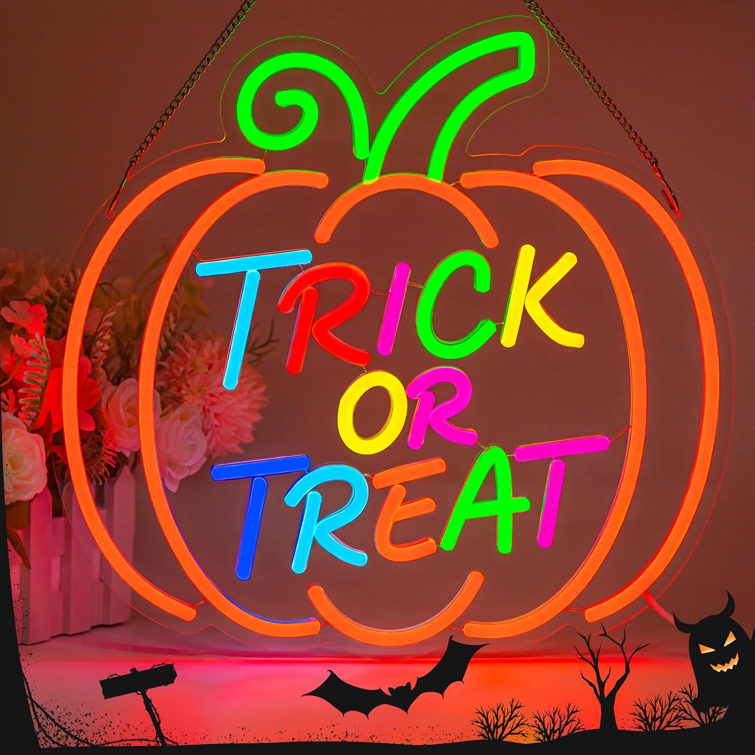 Trick Or Treat Pumpkin LED Neo - Home Decor Lighting Tricks recension och pris