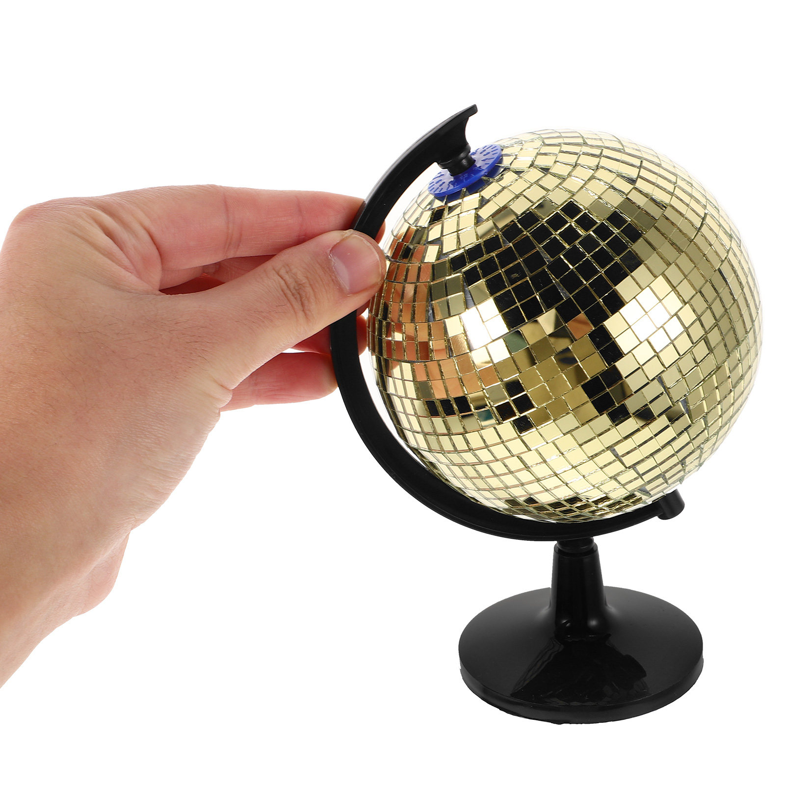Golden Rotating Disco Globe Re - Disco Ball Mirror recension och pris